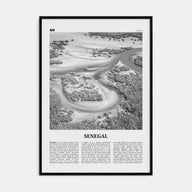 Senegal Travel B&W Poster