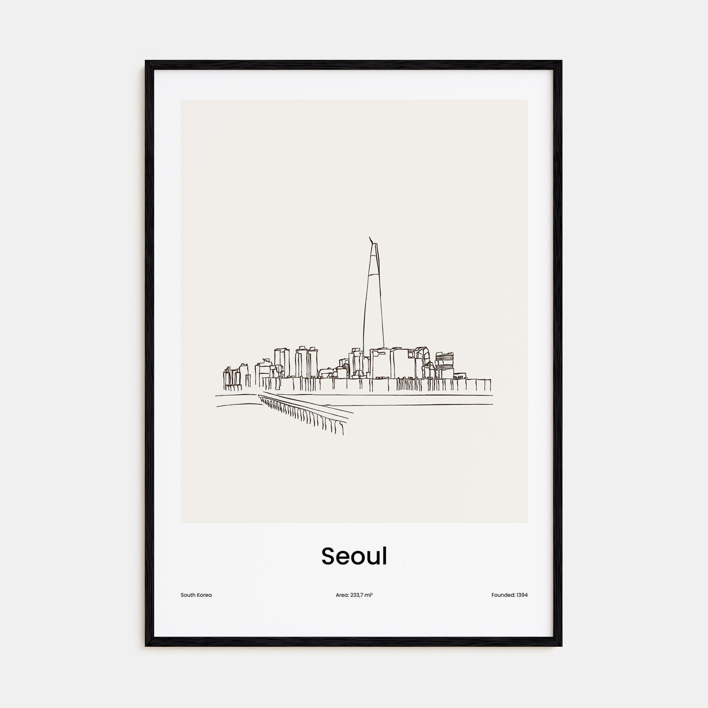 Seoul Drawn No 1 Poster