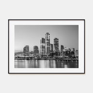 Seoul Landscape B&W Poster