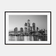 Seoul Landscape B&W Poster