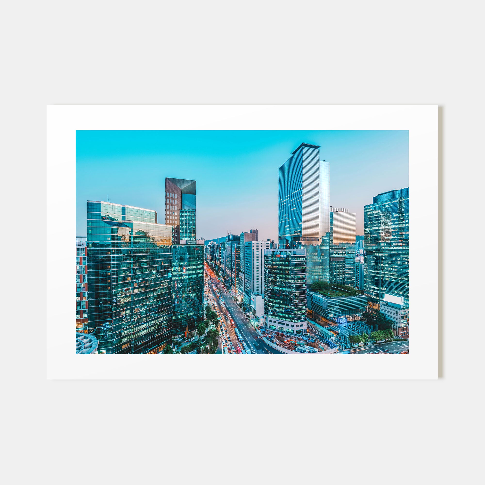 Seoul Landscape Color Poster