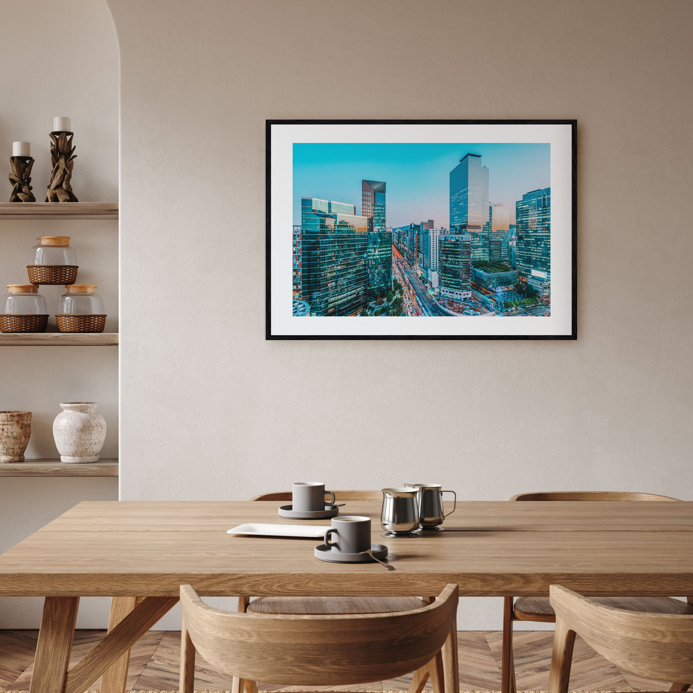 Seoul Landscape Color Poster