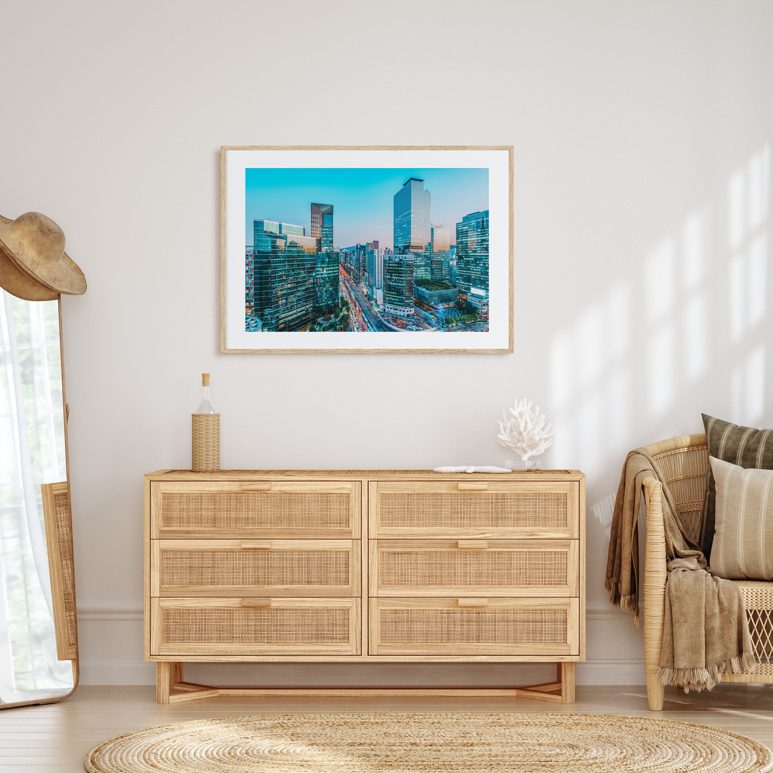 Seoul Landscape Color Poster