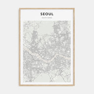 Seoul Map Portrait Poster