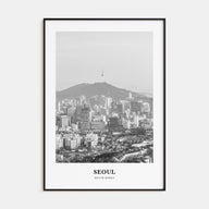 Seoul Portrait B&W No 1 Poster