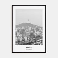Seoul Portrait B&W No 1 Poster