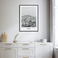 Seoul Portrait B&W No 1 Poster