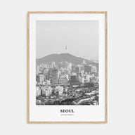 Seoul Portrait B&W No 1 Poster