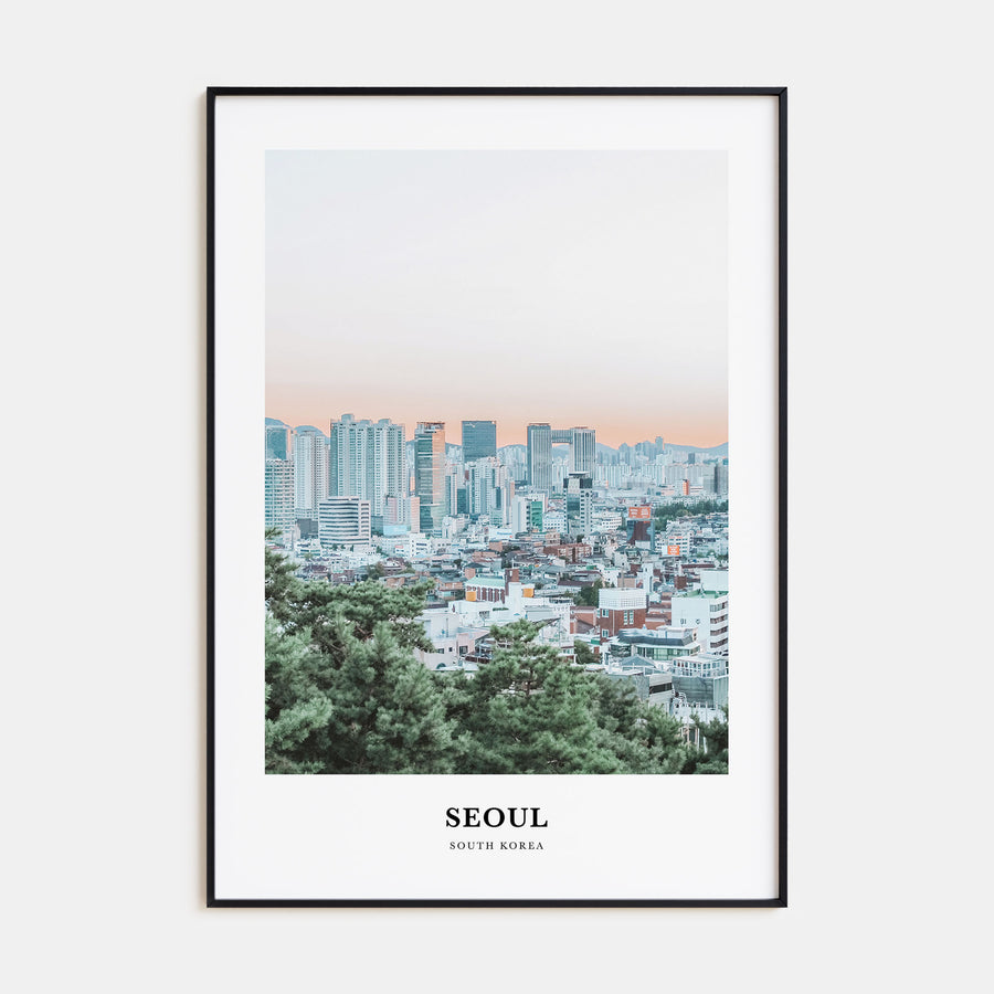 Seoul Portrait Color Poster