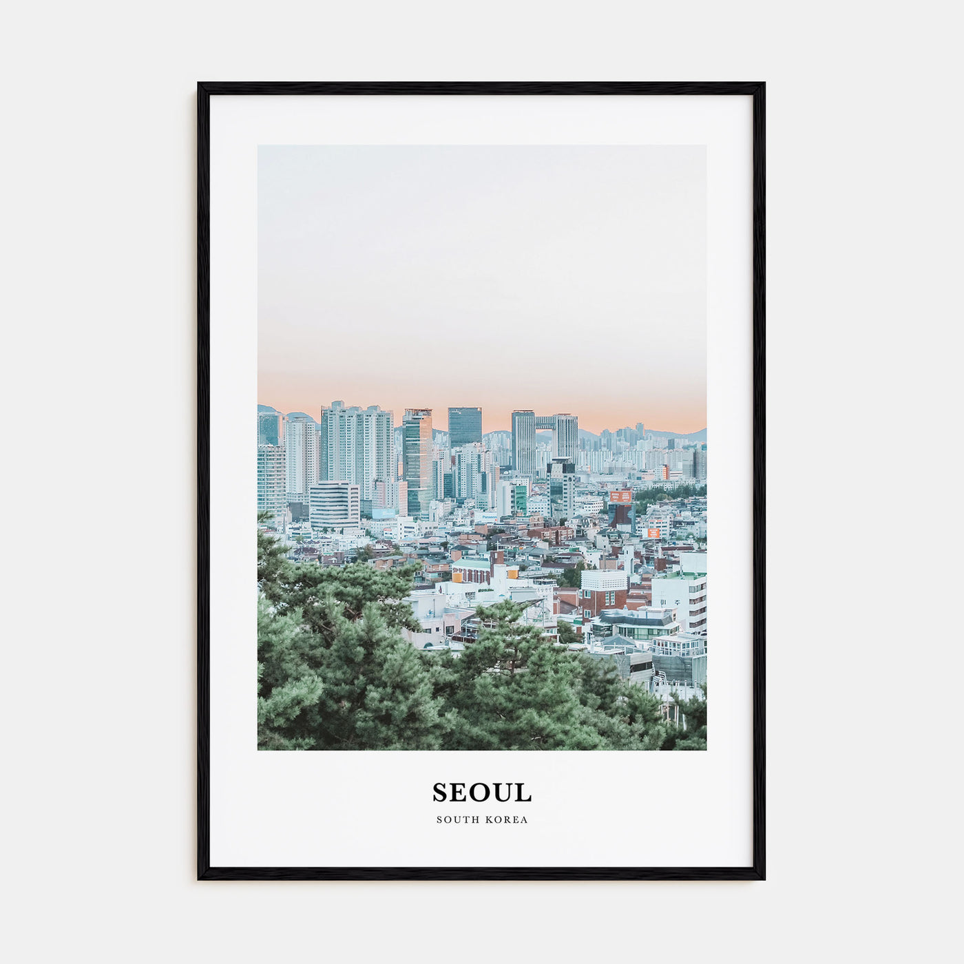 Seoul Portrait Color Poster