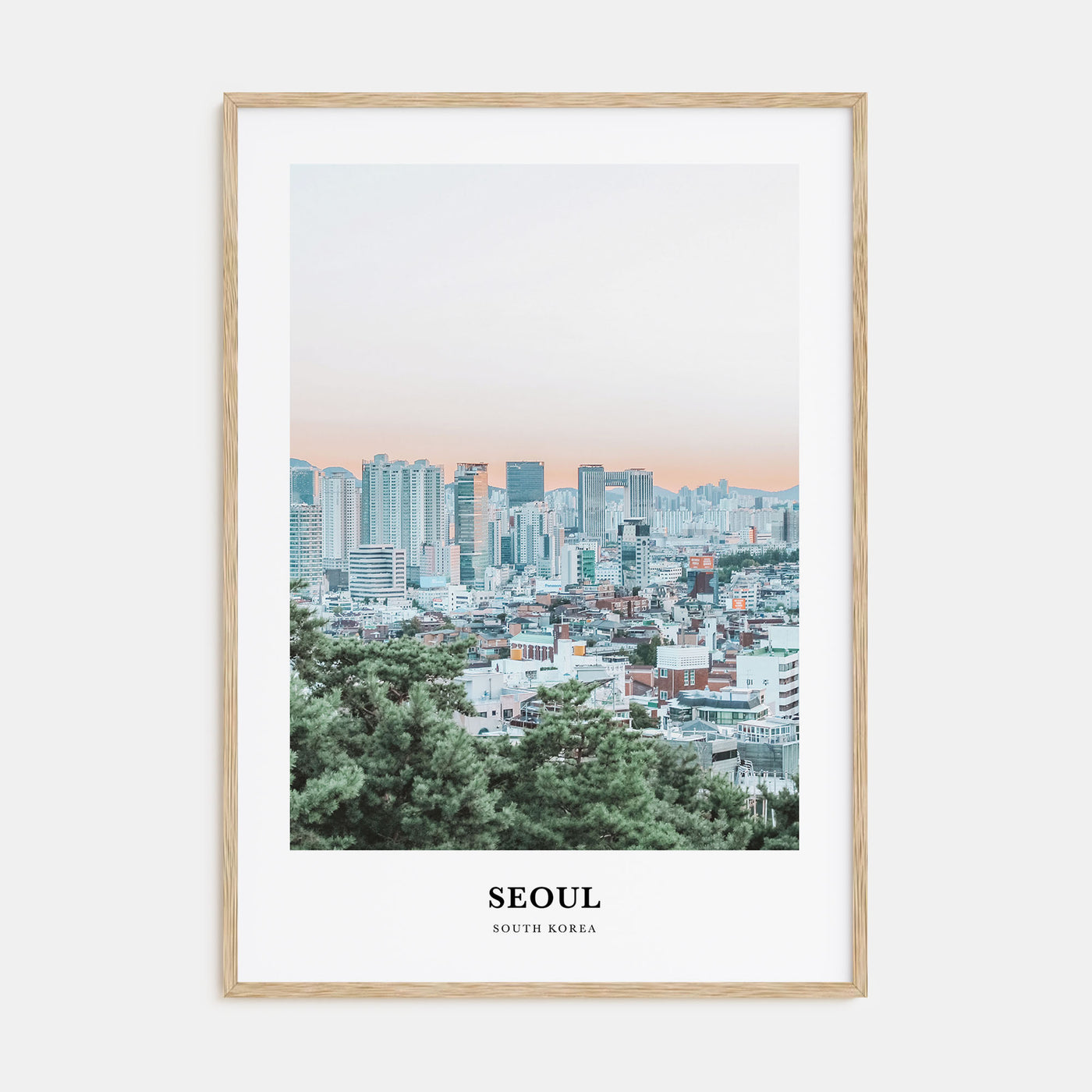 Seoul Portrait Color Poster