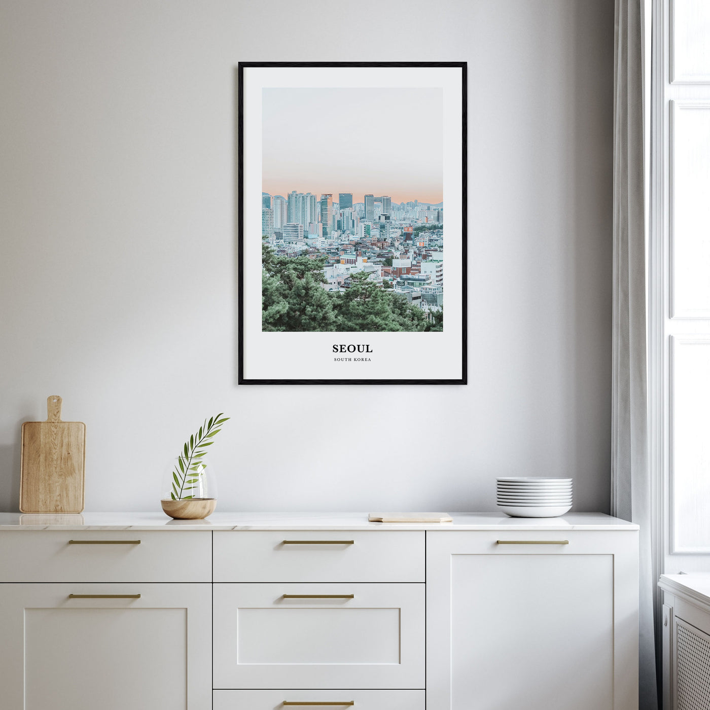 Seoul Portrait Color Poster
