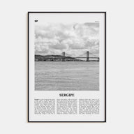 Sergipe Travel B&W Poster