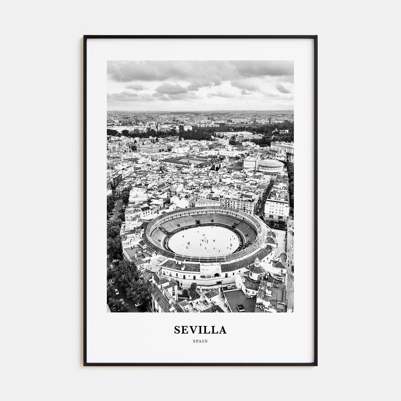 Sevilla Portrait B&W Poster
