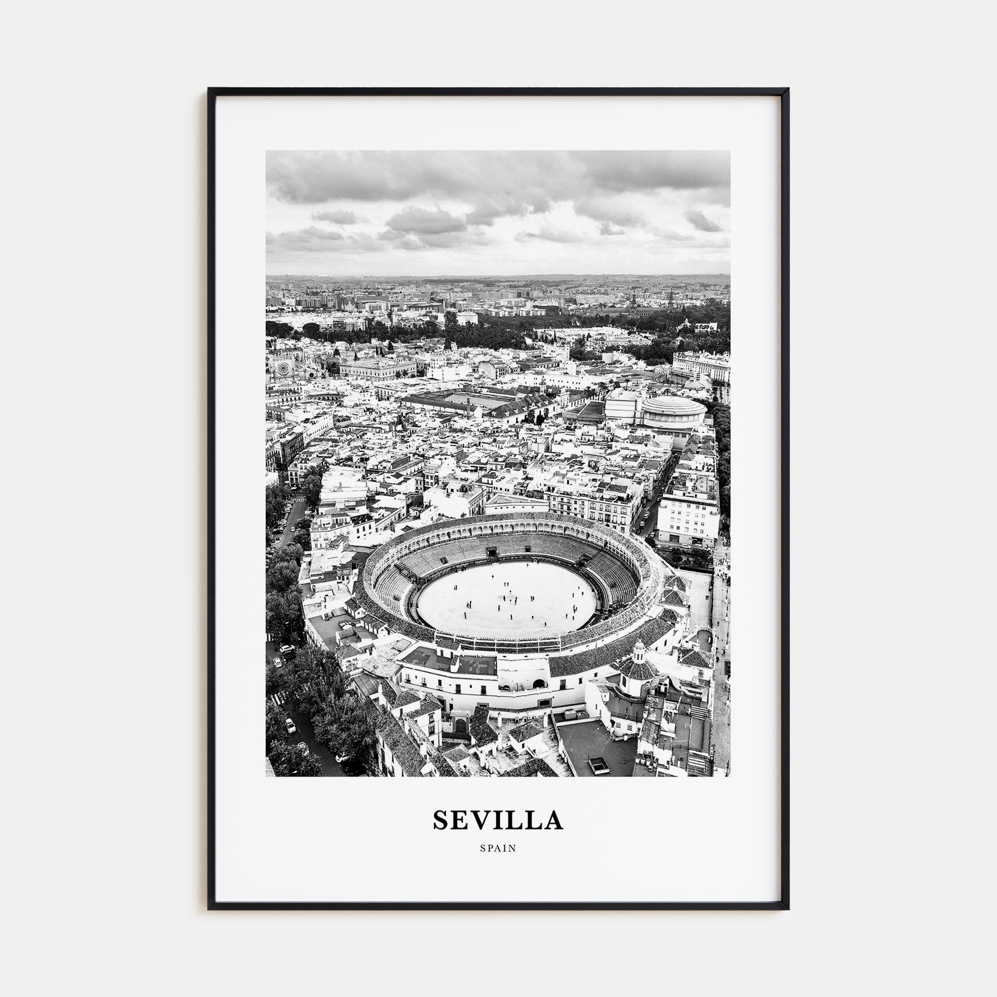 Sevilla Portrait B&W Poster