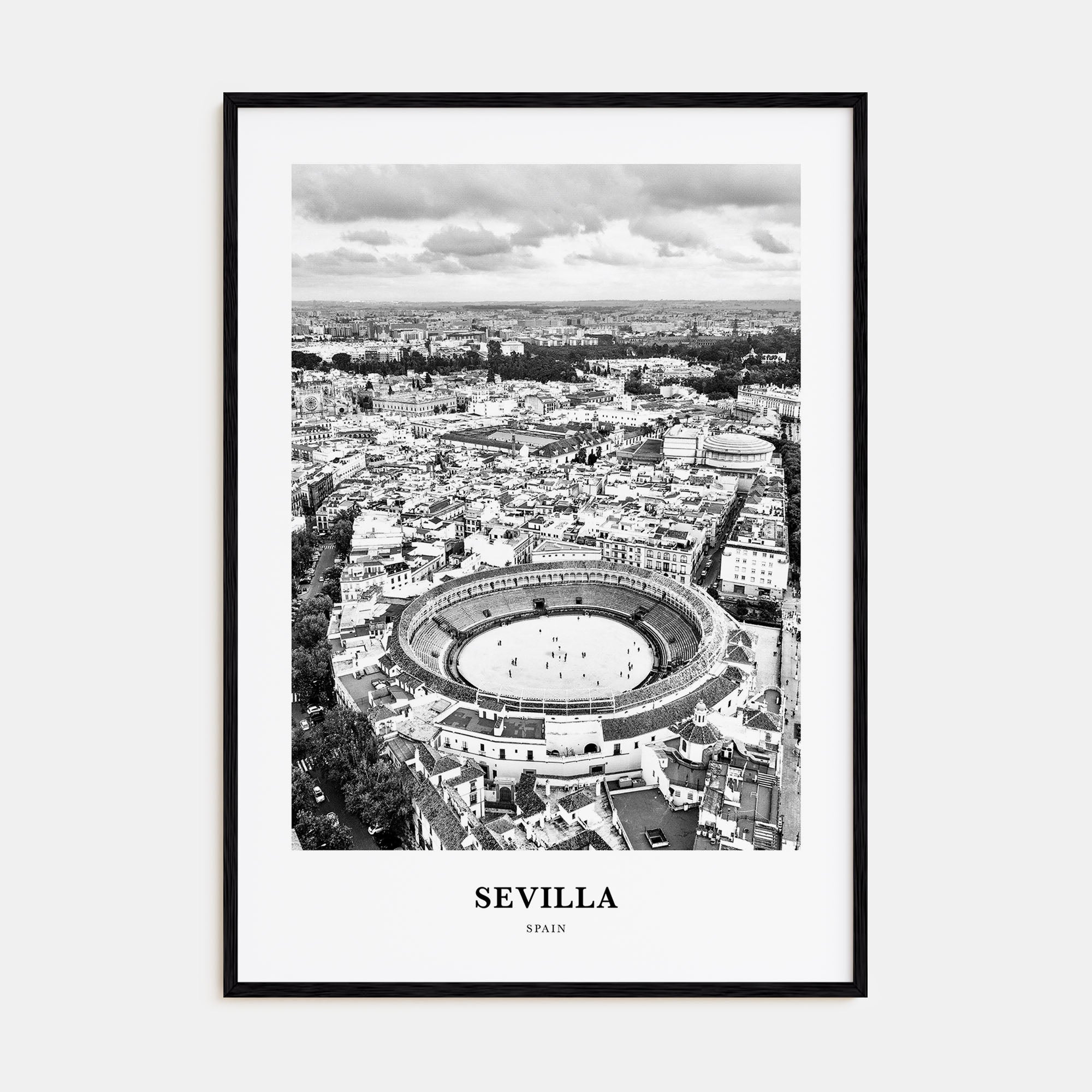 Sevilla Portrait B&W Poster