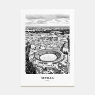 Sevilla Portrait B&W Poster