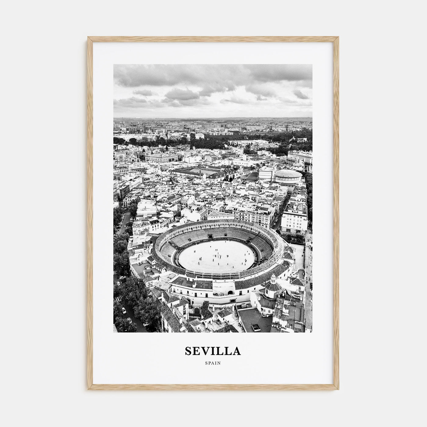 Sevilla Portrait B&W Poster