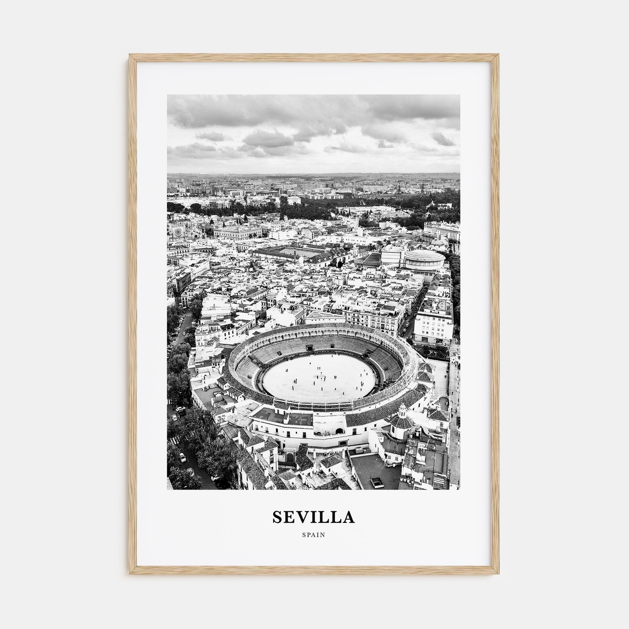 Sevilla Portrait B&W Poster