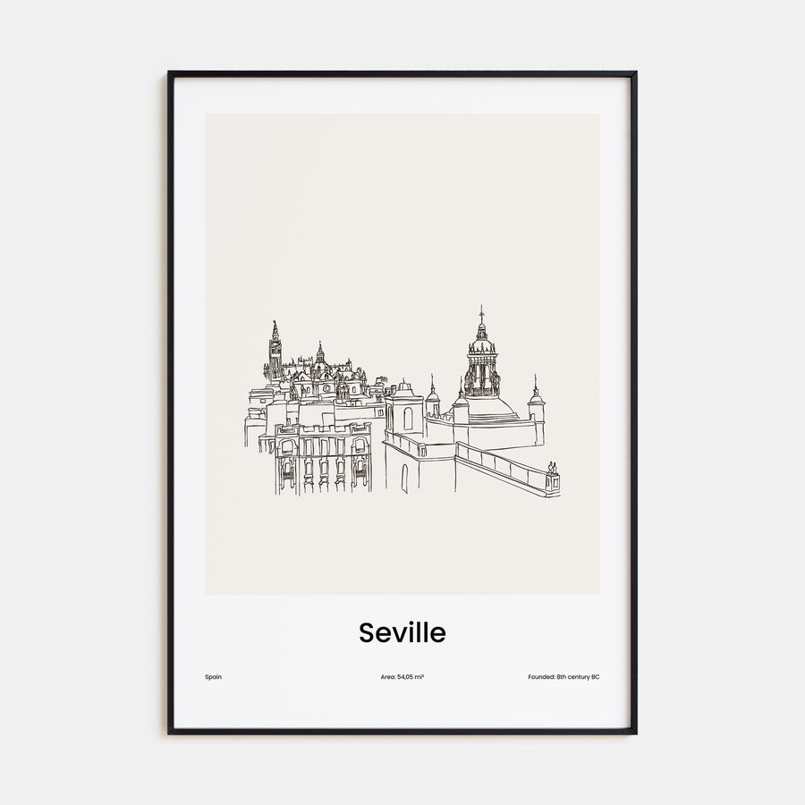 Seville Drawn Poster