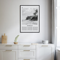 Seychelles Travel B&W Poster