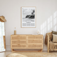 Seychelles Travel B&W Poster