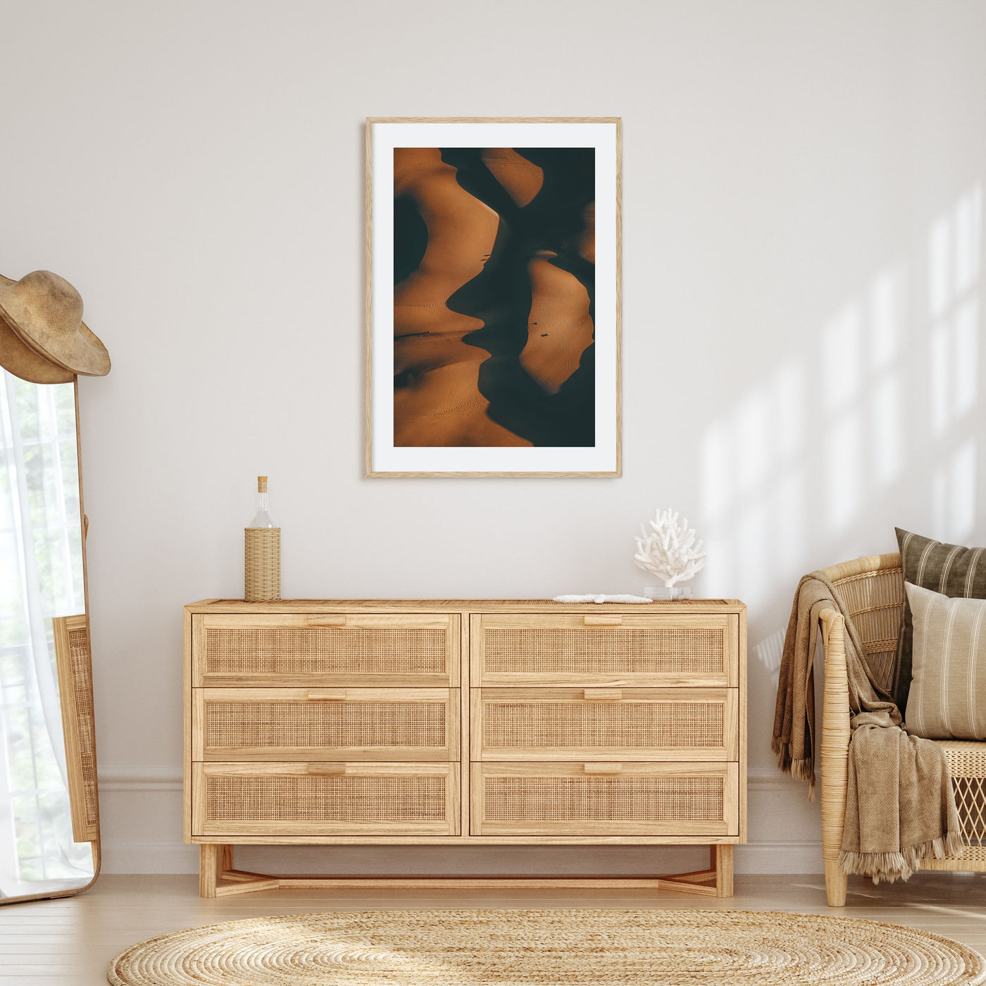 Shadow Sand Dunes Photo Color Poster