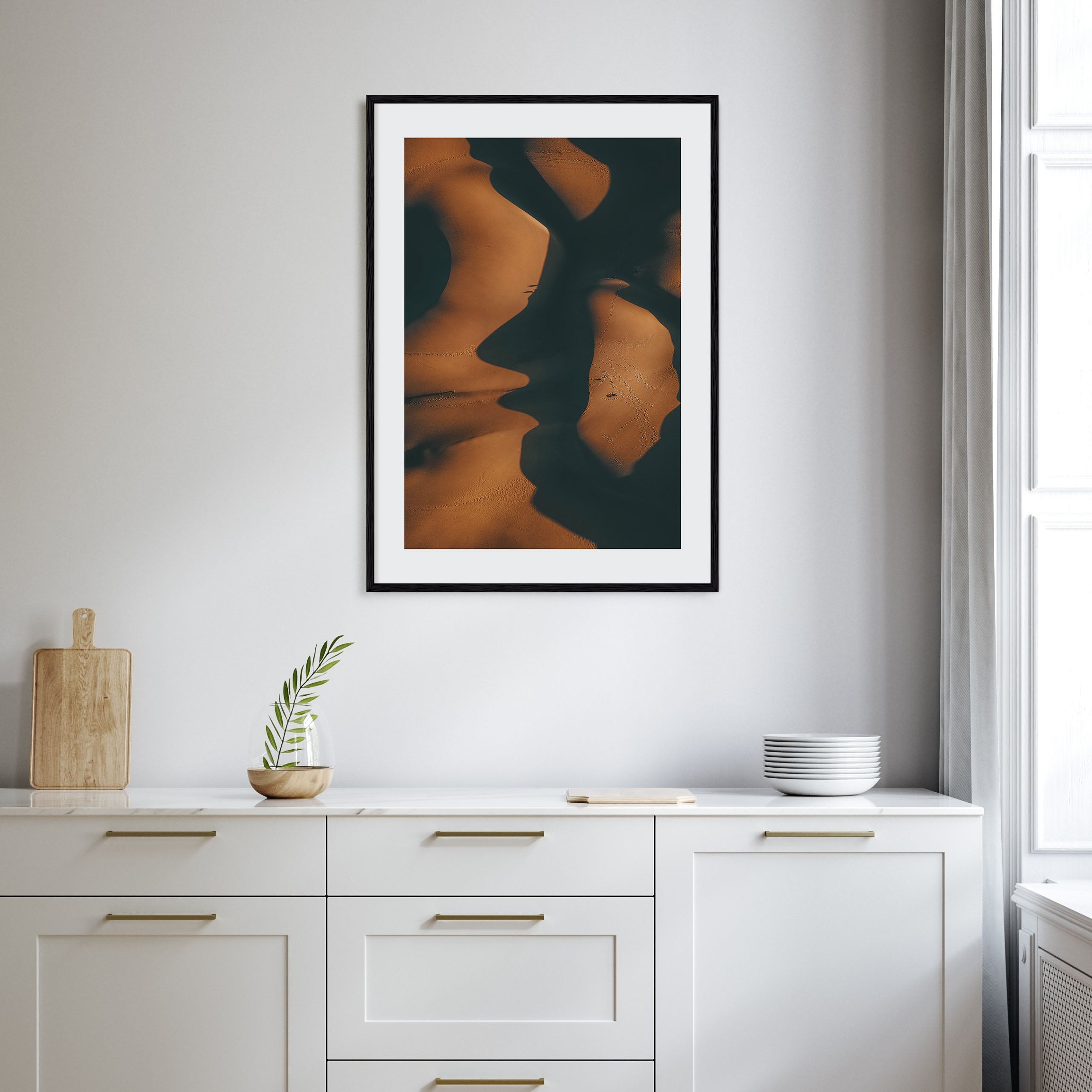 Shadow Sand Dunes Photo Color Poster