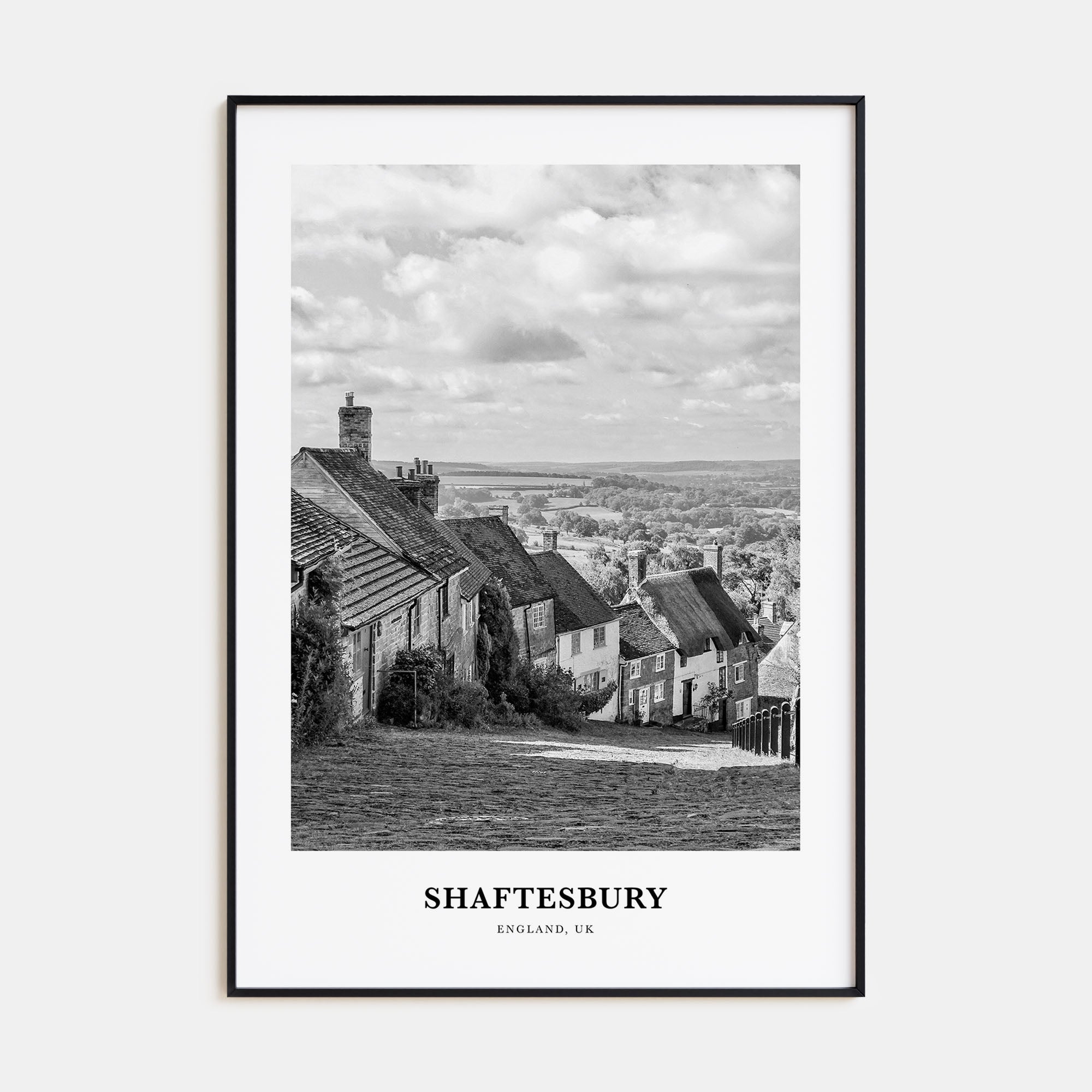 Shaftesbury Portrait B&W Poster