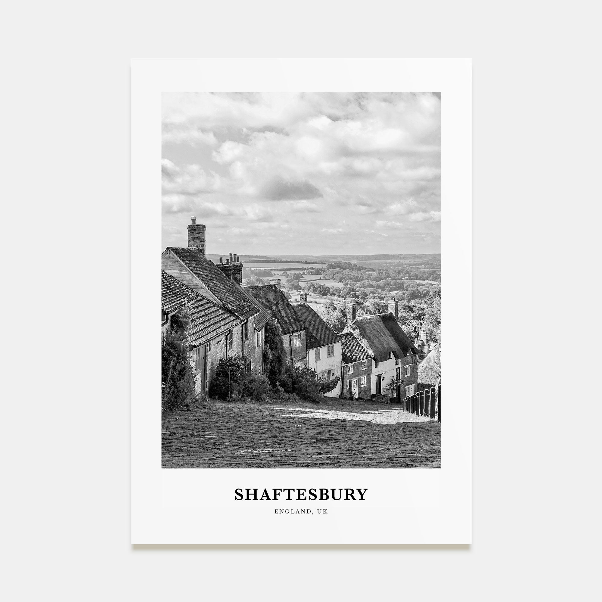 Shaftesbury Portrait B&W Poster
