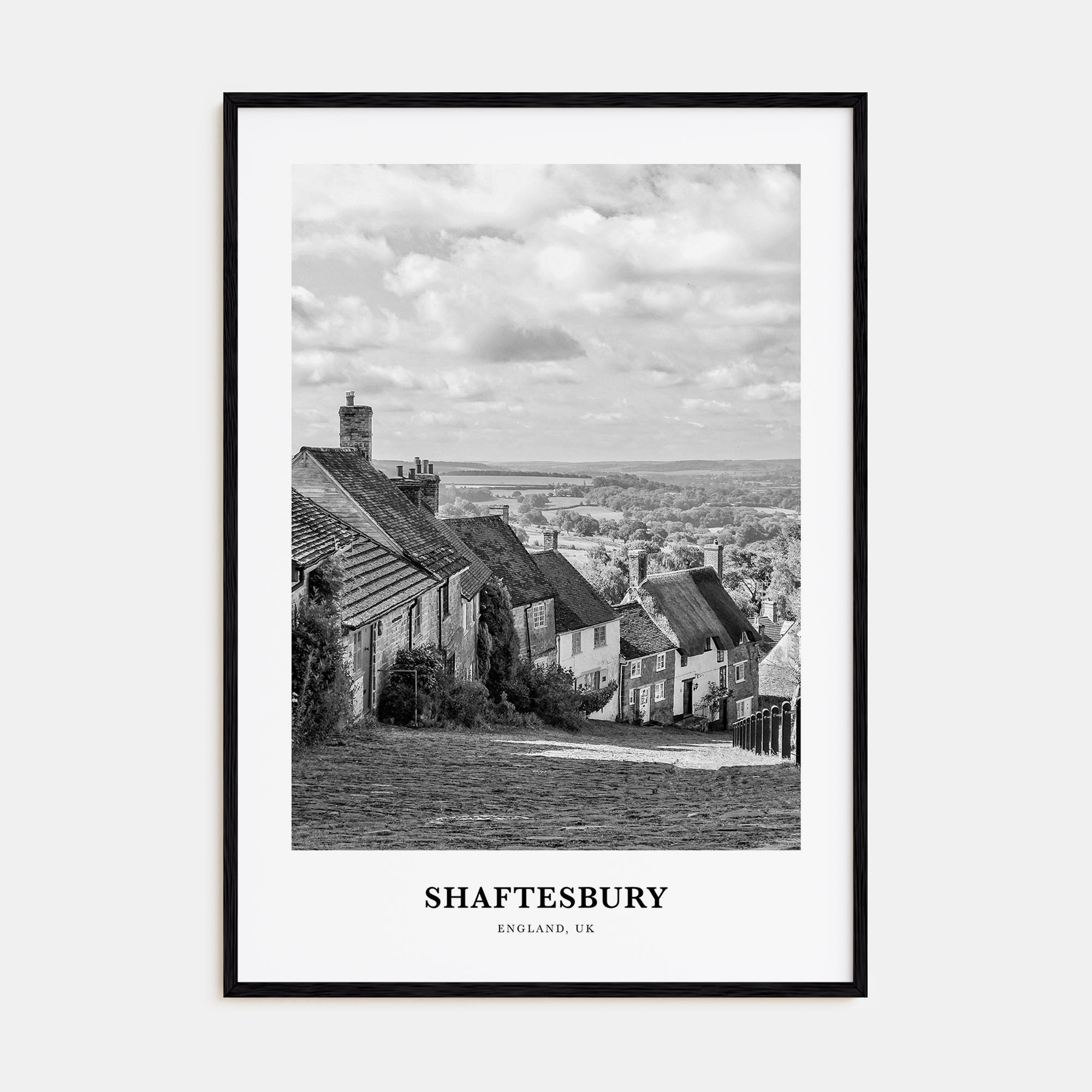 Shaftesbury Portrait B&W Poster