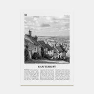 Shaftesbury Travel B&W Poster