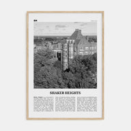 Shaker Heights Travel B&W Poster