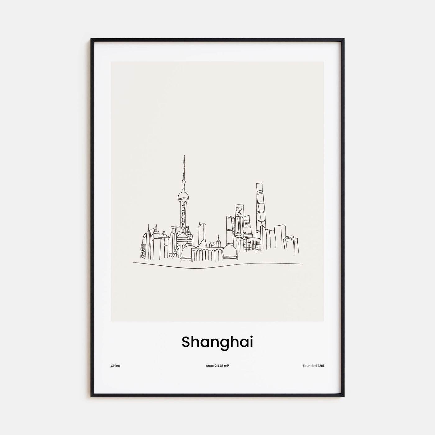 Shanghai Drawn Poster