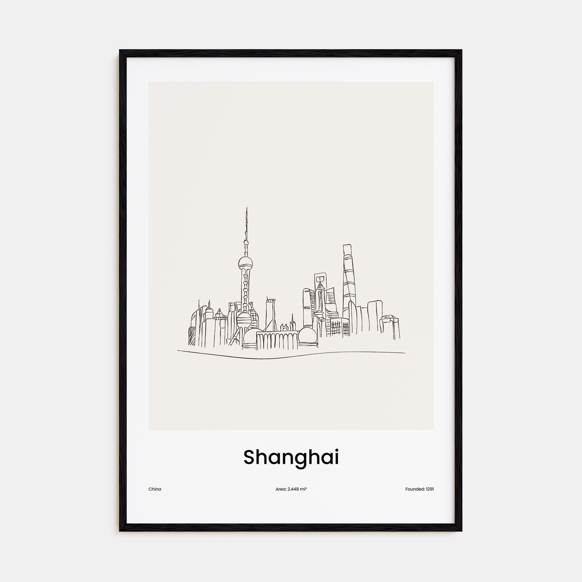 Shanghai Drawn Poster