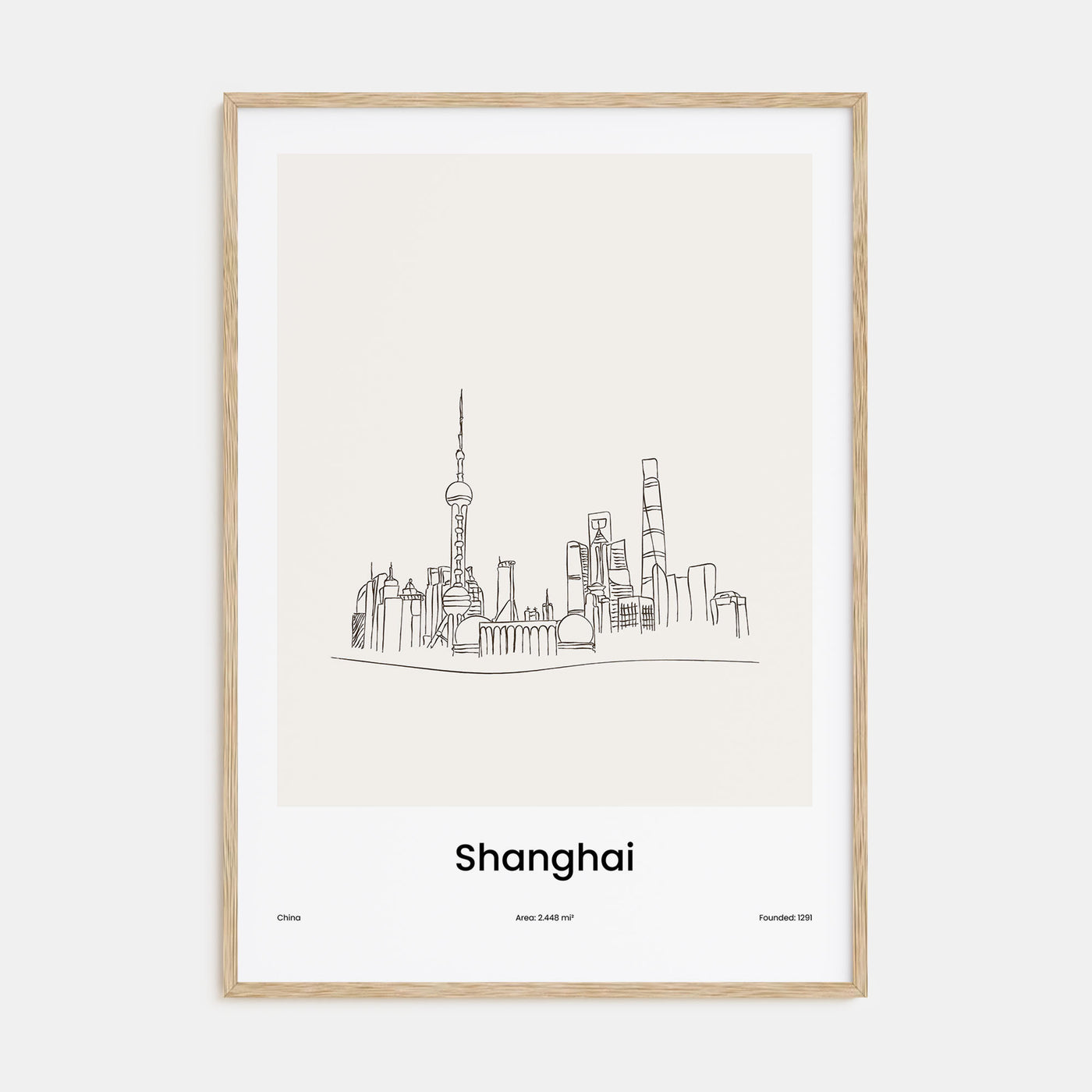 Shanghai Drawn Poster
