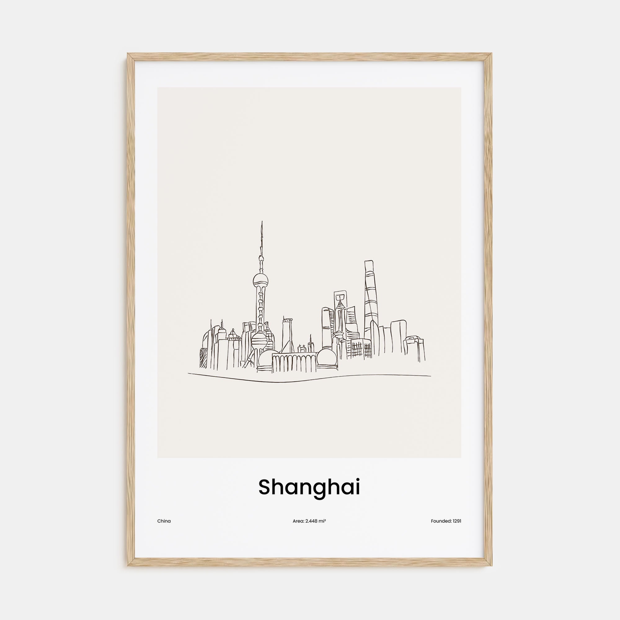Shanghai Drawn Poster