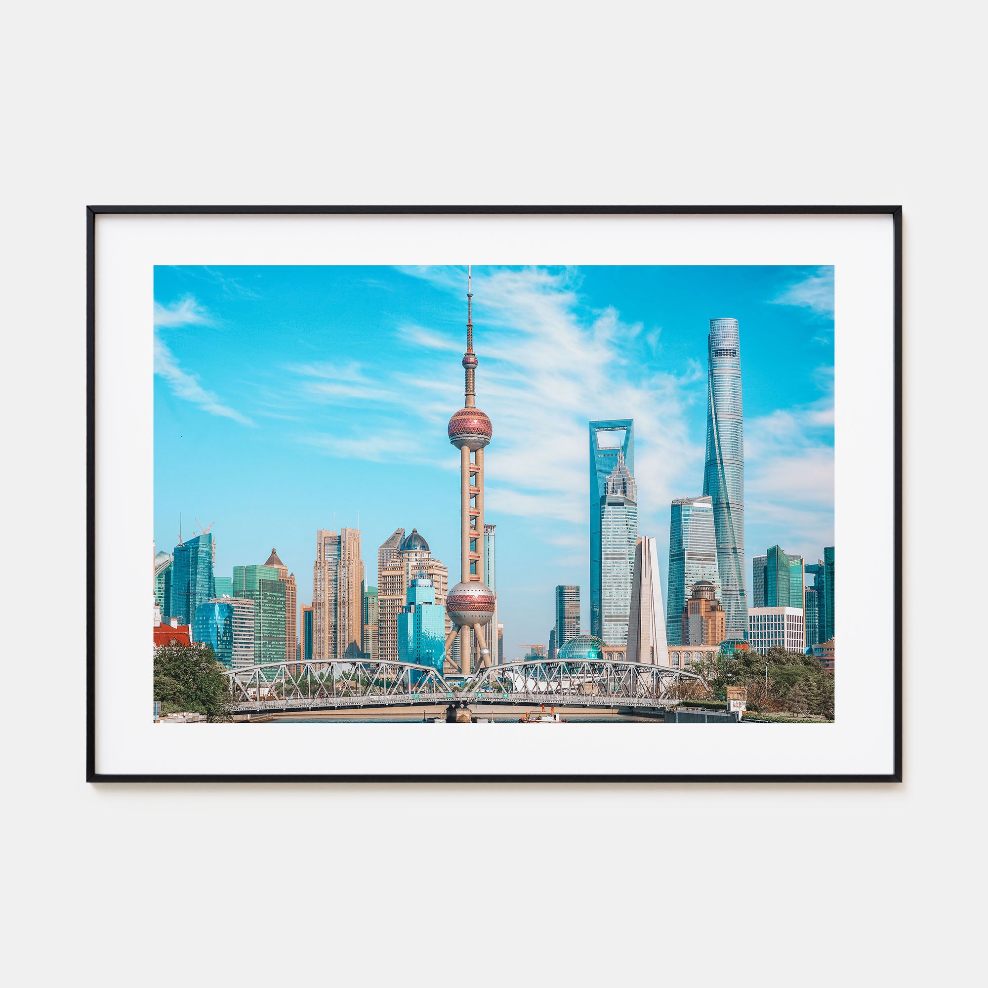 Shanghai Landscape Color Poster