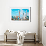 Shanghai Landscape Color Poster