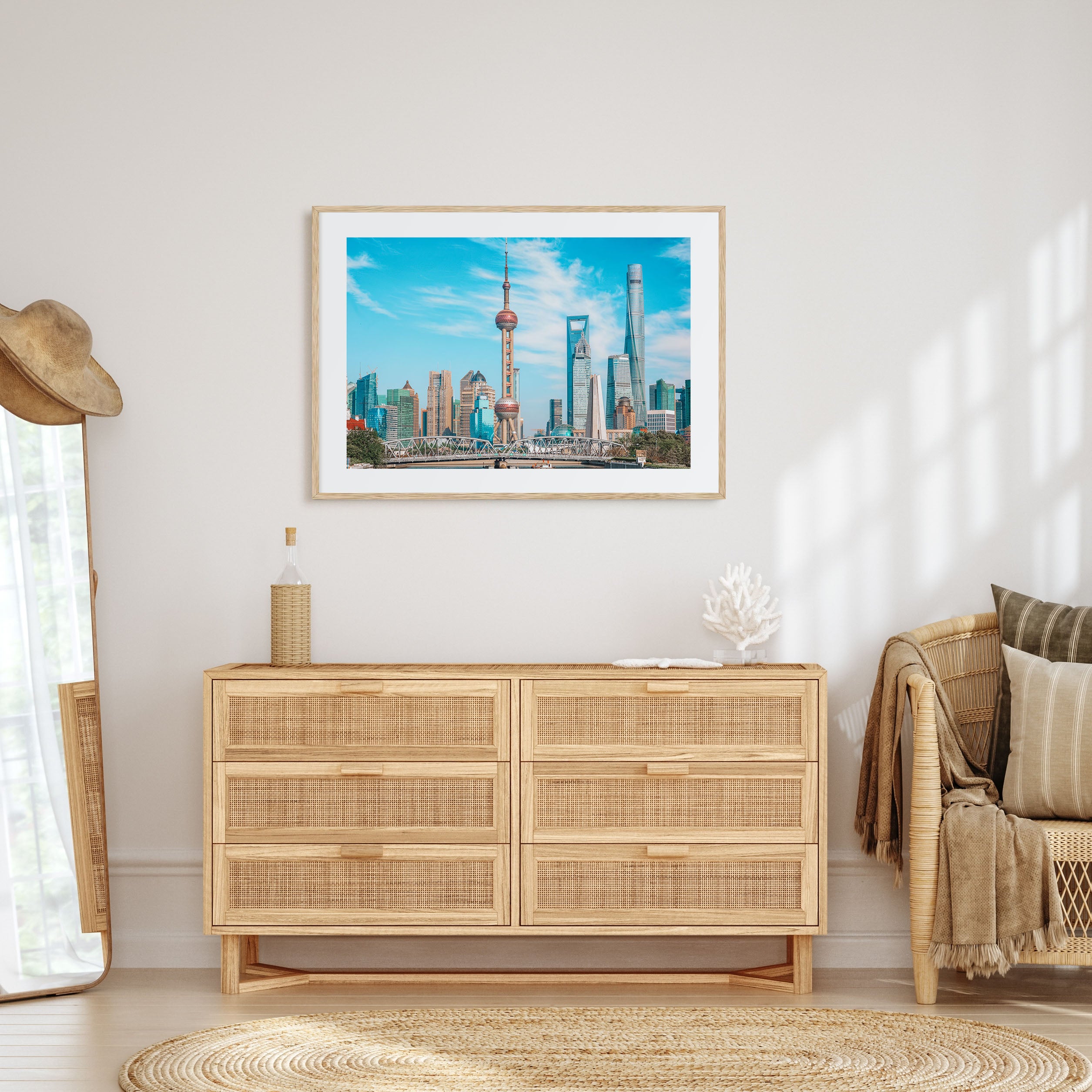 Shanghai Landscape Color Poster