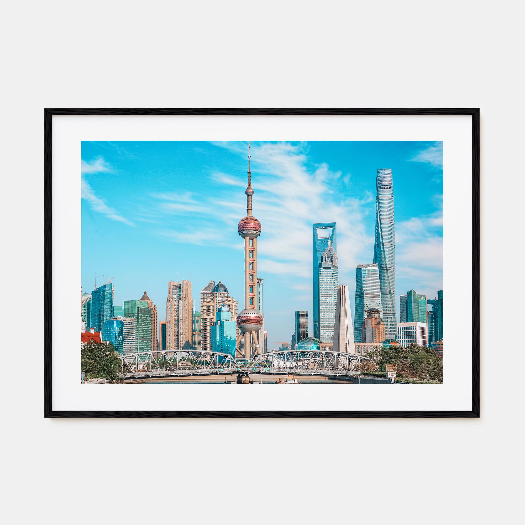 Shanghai Landscape Color Poster