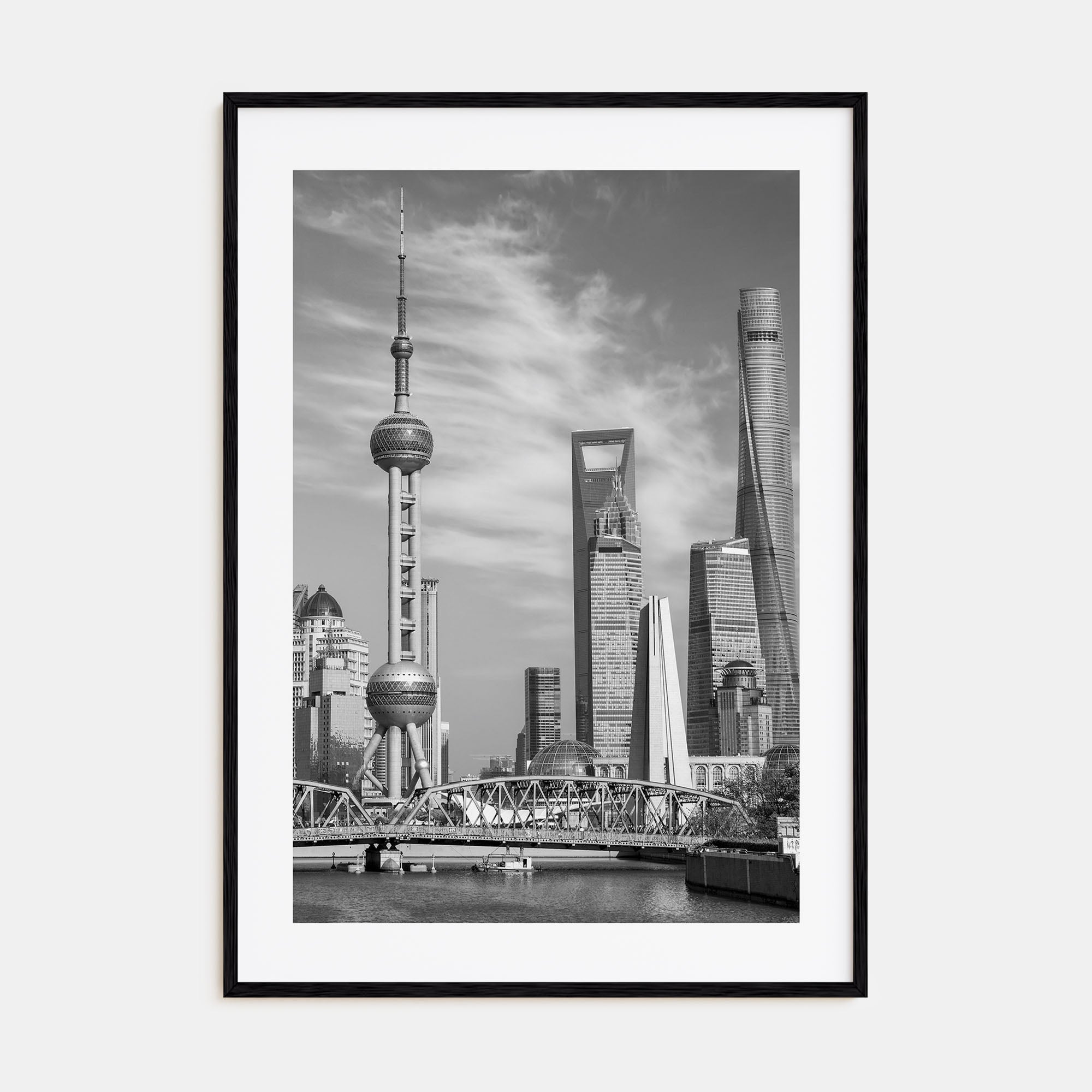 Shanghai Photo B&W Poster