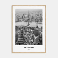 Shanghai Portrait B&W No 1 Poster