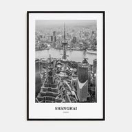 Shanghai Portrait B&W No 1 Poster