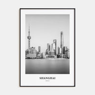 Shanghai Portrait B&W No 2 Poster