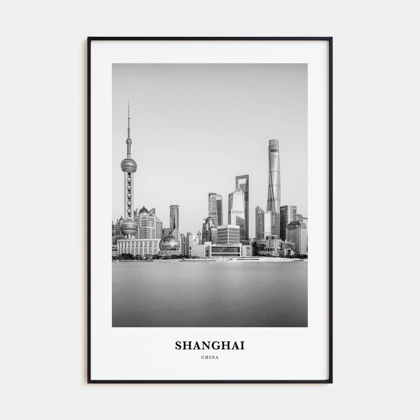 Shanghai Portrait B&W No 2 Poster