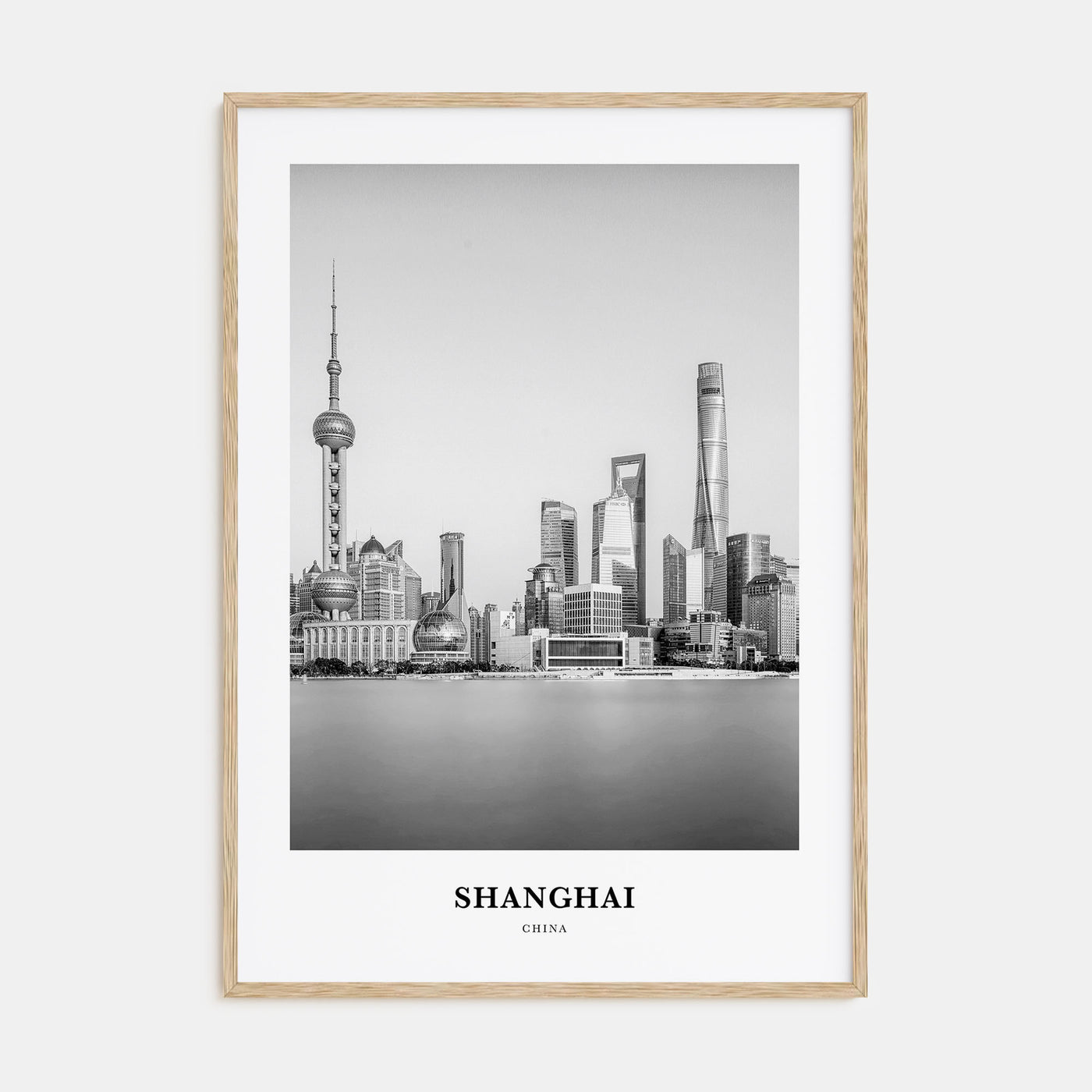 Shanghai Portrait B&W No 2 Poster