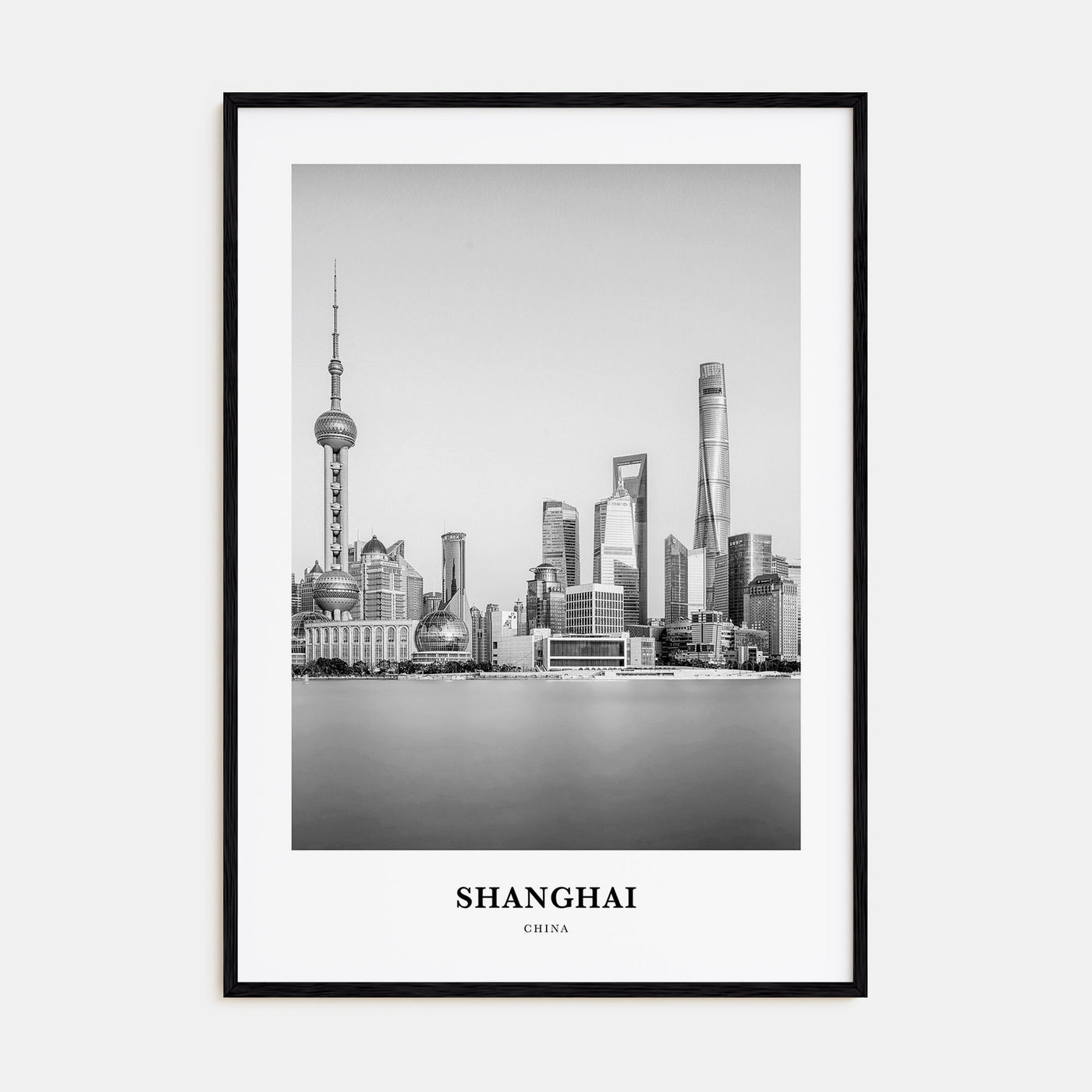 Shanghai Portrait B&W No 2 Poster