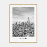 Shanghai Portrait B&W No 3 Poster