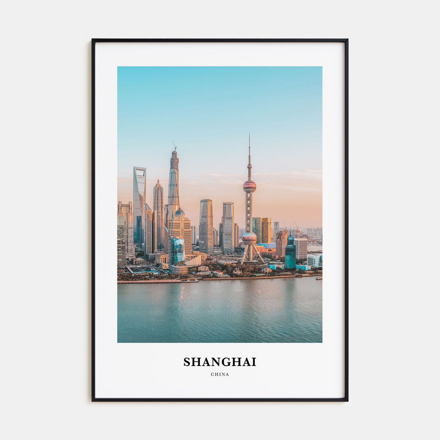 Shanghai Portrait Color Poster